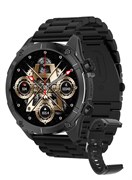 Умные часы корейского бренда Y7, бизнес-часы, водонепроницаемые фитнес-часы до 30 м, Bluetooth-звонки, совместимы с Android и iOS, умные часы для мужчин, вакуумное покрытие из цинкового сплава, мониторинг сердечного ритма, черный цвет 1000017050