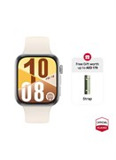 Умные часы Watch FIT4, дисплей 1,82 дюйма, более 100 спортивных режимов, фитнес-трекер и трекер сна, пульсометр, помощник по эмоциональному благополучию, до 10 дней автономной работы, iOS и Android + бесплатный ремешок белого цвета (Fit4) 1000017075