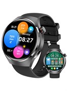 Смарт-часы для мужчин, водонепроницаемые смарт-часы IP68 для телефонов Android и iOS, фитнес-трекер с несколькими спортивными режимами, пульсометром, шагомером, монитором сна, черные 1000017085