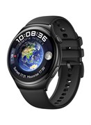 Умные часы WATCH 4, изогнутое 3D-стекло, краткий обзор здоровья, сотовые звонки через eSIM, новые кольца активности, 14-дневный срок службы аккумулятора, анализ ЭКГ, совместимость с Android и iOS, черный цвет 1000017229