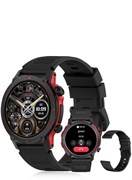 Умные часы PEJE — 1,43-дюймовый AMOLED-дисплей, умные часы для мужчин, напоминания о молитвах и арабский язык, датчики SpO2/пульса/сна, более 120 спортивных режимов, водонепроницаемость IP68, звонки по Bluetooth + дополнительный ремешок, iOS/Android (черн 1000017231