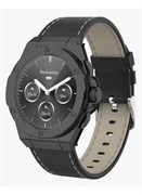 Гибридные смарт-часы Oak Automatique с AMOLED-дисплеем 1,19 дюйма / Водонепроницаемость / Мониторинг здоровья / Дополнительный кожаный ремешок / Трекер активности / Bluetooth-звонки - черный 1000017236