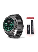 Умные часы TELUX ACTIVEX с функцией звонков, дисплей AMOLED 1,43 дюйма, 2 ремешка (нержавеющая сталь и силикон), голосовой помощник на базе искусственного интеллекта, отслеживание сна, более 100 режимов, водонепроницаемость IP67, аккумулятор на 10 дней, п 1000017239