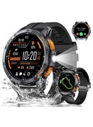 Умные часы военного образца для мужчин с GPS, светодиодным фонариком/компасом, аккумулятором на 45 дней, водонепроницаемыми 1,43-дюймовыми AMOLED-экранами по стандарту IP68, более 100 спортивных режимов, фитнес-трекером, прочными умными часами для Android 1000017252