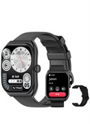 Умные часы PEJE для мужчин, изогнутый дисплей 2,01 дюйма, звонки по Bluetooth, водонепроницаемость 1 АТМ, мониторинг SpO2/пульса/сна, более 123 спортивных режимов, оповещения о молитвах и поддержка арабского языка, аккумулятор 350 мА·ч, iOS/Android. 1000017261