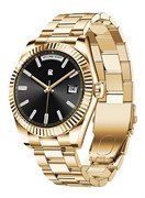 Мужские и женские умные часы с 1,28-дюймовым AMOLED-дисплеем, водонепроницаемые, небольшие, фитнес-трекер с пульсометром, трекером сна и активности для Android и iPhone (золотые) 1000017287