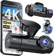 Трехканальный видеорегистратор Vantrue N4 Pro S 4K с тремя камерами STARVIS 2, фронтальная камера 4K+1080P+2.5K, HDR ИК-ночное видение, голосовое управление, круглосуточный режим парковки, GPS, Wi-Fi, поддержка 1 ТБ 1000017318