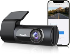 Автомобильный видеорегистратор KAWA Camera Dash Cam 2K 1440P Full QHD, 30 кадров в секунду — голосовое управление, поворотный корпус на 360°, широкоугольный видеорегистратор 145°, WDR с функцией ночного видения, управление через приложение и G-сенсор, D6 1000017349
