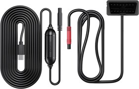 Комплект для подключения видеорегистратора DDPAI Dash Cam Smart OBD, совместимый с моделями N5 Dual, N1 Dual, N3 Pro, MINI5 и Z50, обеспечивает круглосуточный мониторинг парковки, 12 В/2 А до 5 В/2 А, длина 3 метра 1000017360