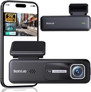 Botslab Dash Cam HK30 Pro — элегантный и миниатюрный автомобильный видеорегистратор с разрешением 3 Мп (1296p, 2K), широким углом обзора 140°, блокировкой экстренной записи, Wi-Fi, поддержкой приложений, мониторингом парковки, простой настройкой своими ру 1000017386