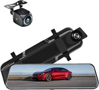 Двухканальный видеорегистратор CRONY с передней и задней камерой, V10, 10-дюймовый Full HD 1080P, потоковая передача мультимедиа, широкоугольный режим парковки 24 часа, циклическая запись, датчик G-Shock 1000017388