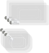 8 прозрачных электростатических наклеек для видеорегистратора, наклейки на лобовое стекло, 4 квадратных и 4 овальных, предотвращают царапины и падения, статические наклейки на лобовое стекло для крепления видеорегистратора на проекционный экран телефона 1000017405