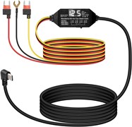 Комплект для подключения видеорегистратора USB-C со светодиодным дисплеем, 3-жильный кабель питания KASTWAVE ACC, подключение Type-C 12–24 В – 5 В, поддержка режима парковки и функции ACC, длина 11,4 фута/3,5 м для легковых и грузовых автомобилей 1000017407