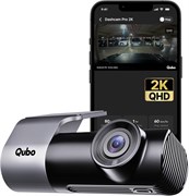 Автомобильный видеорегистратор Qubo (выпуск 2025 года) Pro с разрешением 2K QHD от Hero Group | Сделано в Индии | USB-вход | Широкий угол обзора | G-сенсор | Wi-Fi | Экстренная запись | Поддержка SD-карт объёмом до 1 ТБ 1000017454