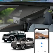 Видеорегистратор FITCAMX с фронтальной камерой 4K и картой памяти 64 ГБ, ночным видением 2160P UHD, встроенным Wi-Fi и приложением, обнаружением столкновений, циклической записью, стилем OEM для Toyota Land Cruiser LC300 и Lexus LX600 LX500d 2022–2023 год 1000017469