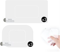 Двусторонние наклейки, 6 шт., прозрачные, статические, двусторонняя монтажная лента, прочные, клейкие наклейки, предотвращающие царапины и падения, для офиса, дома, для установки автомобильного регистратора 1000017474