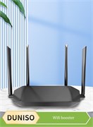 Повторитель WiFi, сетевой расширитель, усилитель сигнала, расширитель диапазона WiFi роутера, 1200 Мбит/с, может дополнительно расширить зону покрытия сети, подходит для офисов и домов (черный) 1000018018