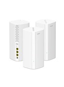 Система AX3000 Mesh WiFi 6 — MX12, покрытие WiFi 6 площадью 7000 кв. футов, четырёхъядерный процессор 1,7 ГГц, двухдиапазонный режим с 3 гигабитными портами на устройство, простая настройка, заменяет маршрутизатор и усилитель Wi-Fi, упаковка из 3 белых шт 1000018373