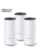 Домашняя Mesh-система Wi-Fi Deco M4, бесшовный роуминг и скорость (AC1200), совместимость с Amazon Echo/Alexa, роутер и усилитель Wi-Fi, родительский контроль, комплект из 3 устройств белого цвета 1000018386
