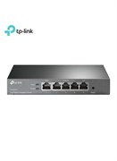 Широкополосный бизнес-маршрутизатор TL-R470T+ с балансировкой нагрузки, до 4 портов WAN, сервером PPPoE, расширенными функциями QoS и мощным межсетевым экраном (черный) 1000018395