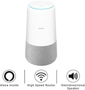 Huawei AI Cube, 3-в-1 — с поддержкой Alexa, умная колонка и высокоскоростной 4G-роутер, разблокированный, цвет: белый/серый 1000018491