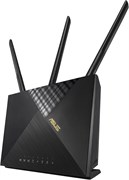 Двухдиапазонный беспроводной маршрутизатор ASUS 4G-Ax56 Gigabit Ethernet с функцией Captive Portal, функцией Aiprotection Classic Network Security и родительским контролем. Черный цвет. 1000001386
