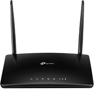 Телефонный Wi-Fi-маршрутизатор TP-Link N300 4G+ Cat 4 LTE, разблокированный слот для SIM-карты, запись до 100 минут голосовой почты, не требует настройки, съемные внешние антенны Wi-Fi, вилка британского стандарта, черный (TL-MR6500v) 1000002118