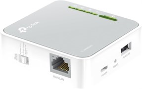 Беспроводной нано-маршрутизатор TP-Link TL-WR902AC AC750 (433 Мбит/с (5 ГГц) + 300 Мбит/с (2,4 ГГц) (портативный, точка доступа, ТВ-адаптер, ретранслятор, маршрутизатор, клиент, медиаплеер, FTP-сервер), белый/серый 1000002044
