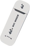 Портативный USB-модем Wi-Fi, 4G USB-роутер, USB-модем 150 Мбит/с со слотом для SIM-карты, автомобильная точка доступа, карманный мобильный WiFi, белый, версия с SIM-картой, 1 шт. 1000018519