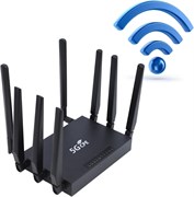 Маршрутизатор Bewinner 5G WiFi со слотом для SIM-карты, беспроводной маршрутизатор 5G с модемом 1000 Мбит/с, CPE, сетевой маршрутизатор WiFi6 — двухдиапазонный 2,4 ГГц + 5,8 ГГц, 8 антенн, для стран Ближнего Востока и Азии 1000002115