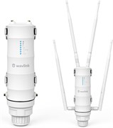 WAVLINK AC1200, всепогодный уличный расширитель диапазона Wi-Fi/точка беспроводного доступа/маршрутизатор с POE, двухдиапазонный, 2,4 ГГц, 300 Мбит/с + 5,8 ГГц, 867 Мбит/с, 4 съемные всенаправленные антенны с коэффициентом усиления 7 дБи для заднего двора 1000018544