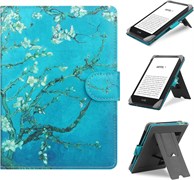 Универсальный чехол HoYiXi, совместимый с электронными книгами Kobo/Pocketbook/Tolino с диагональю экрана 6–6,8 дюйма, Kindle Paperwhite/Kobo Clara HD/Kobo Clara 2E. Кожаный чехол-подставка для электронных книг с диагональю экрана 6–6,8 дюйма, с цветочным 1000019773