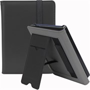 Чехол для PocketBook Verse/Verse Pro Reader 6 дюймов (2023), защитный чехол-книжка-подставка с ремешком на запястье и слотом для карт — черный 1000019789