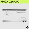 Ноутбук HP 15-fd0111ne, дисплей Full HD 15,6 дюйма, процессор Intel® Core™ i7-1255U, 16 ГБ ОЗУ, твердотельный накопитель на 512 ГБ, графика Intel® Iris® Xe, Windows 11 Домашняя, клавиатура (английская/арабская), цвет: натуральный серебристый [B21RHEA] 1000002936