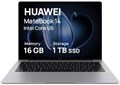 HUAWEI Matebook 14, 14,2-дюймовый OLED-дисплей с разрешением 2.8K, ультратонкий корпус, процессор Intel Core Ultra U5 125H, 19 часов воспроизведения видео, 16 ГБ памяти + 1 ТБ, Windows 11 Домашняя, цвет «серый космос» 1000014758 - фото 570823