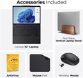 Ноутбук Lenovo ThinkPad T14 Gen 5 AI Business Laptop — Intel U7-155U, подсветка, считыватель смарт-карт, сканер отпечатков пальцев, Windows 11 Pro (включает подставку для ноутбука 1st Wave + мышь + антивирус + коврик для мыши) (16 ГБ ОЗУ | 1 ТБ SSD) 1000014774
