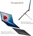 ASUS Zenbook Duo UX8406CA-PZ005W с сенсорным экраном/Intel Ultra 9-285H/32 ГБ ОЗУ/SSD 2 ТБ/14-дюймовый OLED-дисплей 3K (2880 x 1800) 120 Гц/Windows 11 Домашняя, клавиатура Eng/Arb - Basalt Gray 1000003256
