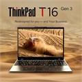 Бизнес-ноутбук Lenovo ThinkPad T16 Gen 3 с 16-дюймовым дисплеем FHD+, процессором Intel Ultra 7-155U (Beats i7-1355U), оперативной памятью DDR5 32 ГБ, твердотельным накопителем 1 ТБ, веб-камерой 5 МБ, Wi-Fi 6E + BT, RJ-45, HDMI, Windows 11 Pro, системой A 1000010603
