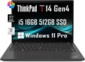 Ноутбук Lenovo ThinkPad T14 Gen 2 14" FHD (4-ядерный процессор Intel i5-1135G7, 16 ГБ ОЗУ, твердотельный накопитель на 512 ГБ, графика UHD), IPS-дисплей для бизнеса, подсветка, сканер отпечатков пальцев, 2 порта Thunderbolt 4, веб-камера, Windows 11 Pro, 1000010621 - фото 571930