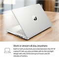 Ноутбук HP 14", HD-дисплей, процессор Intel Core i3-1215U, 8 ГБ ОЗУ, SSD-накопитель на 256 ГБ, графика Intel UHD, Windows 11 Домашняя в режиме S, цвет "натуральный серебристый", 14-dq5009nr 1000010588
