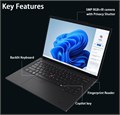Бизнес-ноутбук Lenovo ThinkPad T14 Gen 5 с 14-дюймовым дисплеем FHD+ IPS, процессором Intel Ultra 7 155U, оперативной памятью DDR5 32 ГБ, твердотельным накопителем 1 ТБ, веб-камерой 5 Мп, сканером отпечатков пальцев, подсветкой, Wi-Fi 6E, двумя портами Th 1000003222