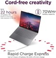 Ноутбук Lenovo Yoga Slim 7 с 15,3-дюймовым сенсорным экраном 3K — процессор Intel Core Ultra 7, 32 ГБ памяти LPDDR5x, твердотельный накопитель на 1 ТБ, графика Intel Arc, компьютер с искусственным интеллектом Copilot+, Windows 11 — цвет «лунный серый» 1000014846