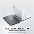 ASUS ROG Zephyrus G14 GA403UI-OLED7WPW, игровой ноутбук платинового белого цвета, R7-7 8845HS, SSD PCIe 4.0 M.2 на 16 ГБ (1 ТБ), видеокарта RTX 4070, 8 ГБ видеопамяти, WIN11 Pro, 14 дюймов, 3K, 16:10, 129 Гц, подсветка RGB, англ., Arb, KB 1000014865