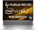 Бизнес-ноутбук HP ProBook 460 G11 с 16-дюймовым дисплеем FHD+, процессором Intel Core Ultra 7 155U (Beats i7-1355U), оперативной памятью DDR5 16 ГБ, накопителем NVMe 512 ГБ, Wi-Fi 6E, портом RJ-45, веб-камерой, клавиатурой с подсветкой, Windows 11 Pro — с 1000014880 - фото 572777