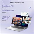 ASUS Vivobook 14 X1407QA-LY046W / Snapdragon X X126100 Purwa SE / 16 ГБ ОЗУ / 1 ТБ SSD / 14-дюймовый WUXGA (1920x1200) / Windows 11 Домашняя - Platinum Gold 1000003653