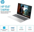 Ноутбук HP 15-fd0023dx с сенсорным HD-экраном 15,6 дюйма, Intel Core i3-1215U, 8 ГБ ОЗУ, SSD-накопитель на 256 ГБ, Bluetooth, Wi-Fi, графика Intel UHD, Windows 11 Домашняя в режиме S, цвет: натуральный серебристый 1000014939
