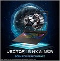 Игровой ноутбук MSI Vector 16 HX AI 400, процессор Intel Ultra 9-275HX, 64 ГБ памяти DDR5, твердотельный накопитель PCIe на 1 ТБ, дисплей 16 дюймов WQXGA (2560 x 1600) 240 Гц, видеокарта Nvidia G-Force RTX 5080, клавиатура с RGB-подсветкой, корпус W11 Pro 1000014948