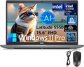 Ноутбук Dell Latitude 5550 15" для бизнеса с ИИ, 15,6-дюймовым дисплеем FHD, процессором Intel Ultra 7 155U (Beat i7-1355U), 32 ГБ оперативной памяти DDR5, твердотельным накопителем PCIe на 1 ТБ, Wi-Fi 6, клавиатурой с подсветкой, сканером отпечатков паль 1000014976 - фото 574057