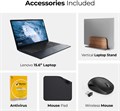 Бизнес-ноутбук Lenovo IdeaPad 1 (15iJL7) Intel Core N4500, 4 ГБ ОЗУ, твердотельный накопитель на 512 ГБ, Windows 11 Pro (в комплекте вертикальная подставка для ноутбука 1st Wave + беспроводная мышь + антивирус + коврик для мыши 1st Wave) 1000003573