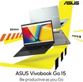 ASUS Vivobook GO 15 E1504GA-NJ084W Cool Silver, тонкий ноутбук, i3-N305 8 ГБ 256 ГБ UFS 2.1 SSD, Intel UMA, WIN11 HOME, 15,6 дюйма, HD веб-камера, Chiclet-Eng-Arb-KB. 1000002961